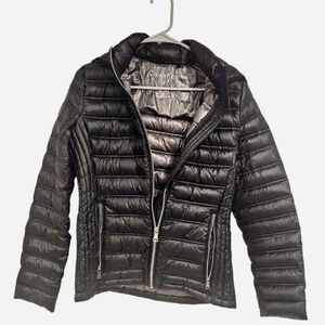 Calvin Klein Women's Quilted Black Puffer Jacket With Premium Down